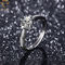 調節可能な女性の純銀製のダイヤモンドの結婚指輪